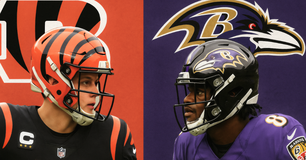 Bengals vs Baltimore Ravens match player stats with Joe Burrow and Lamar Jackson