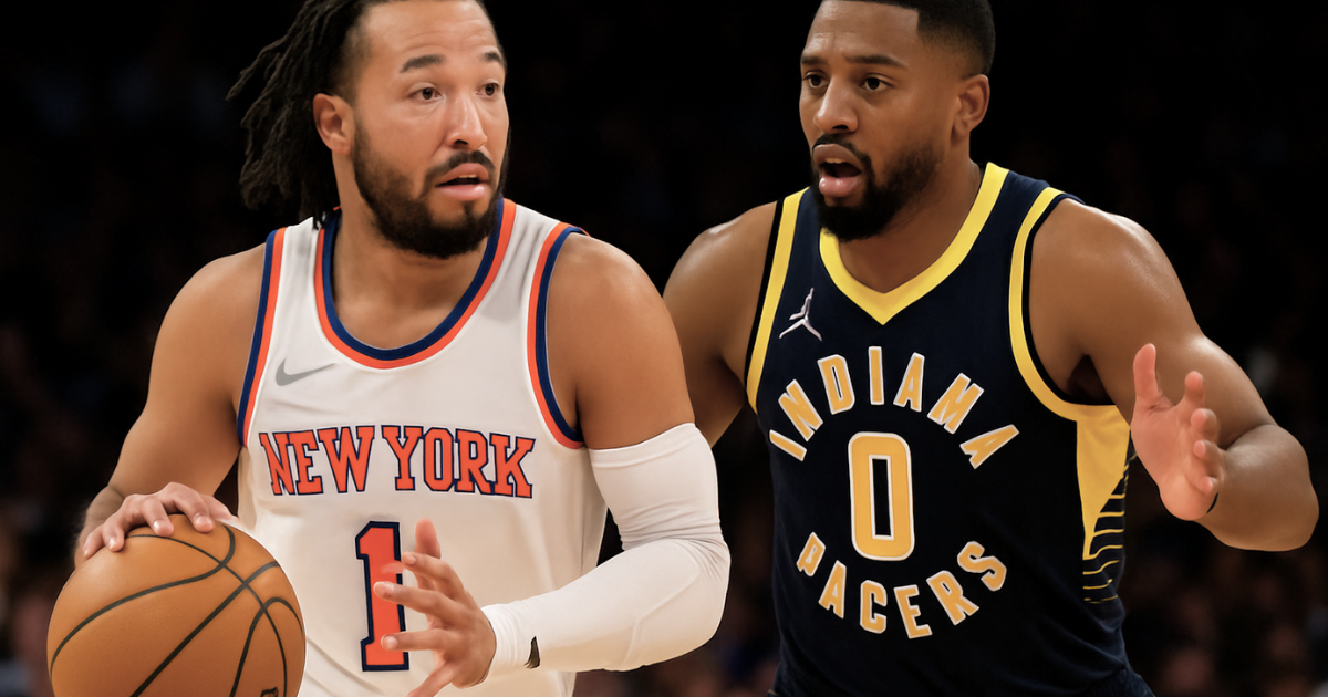 Knicks vs Pacers NBA playoff action