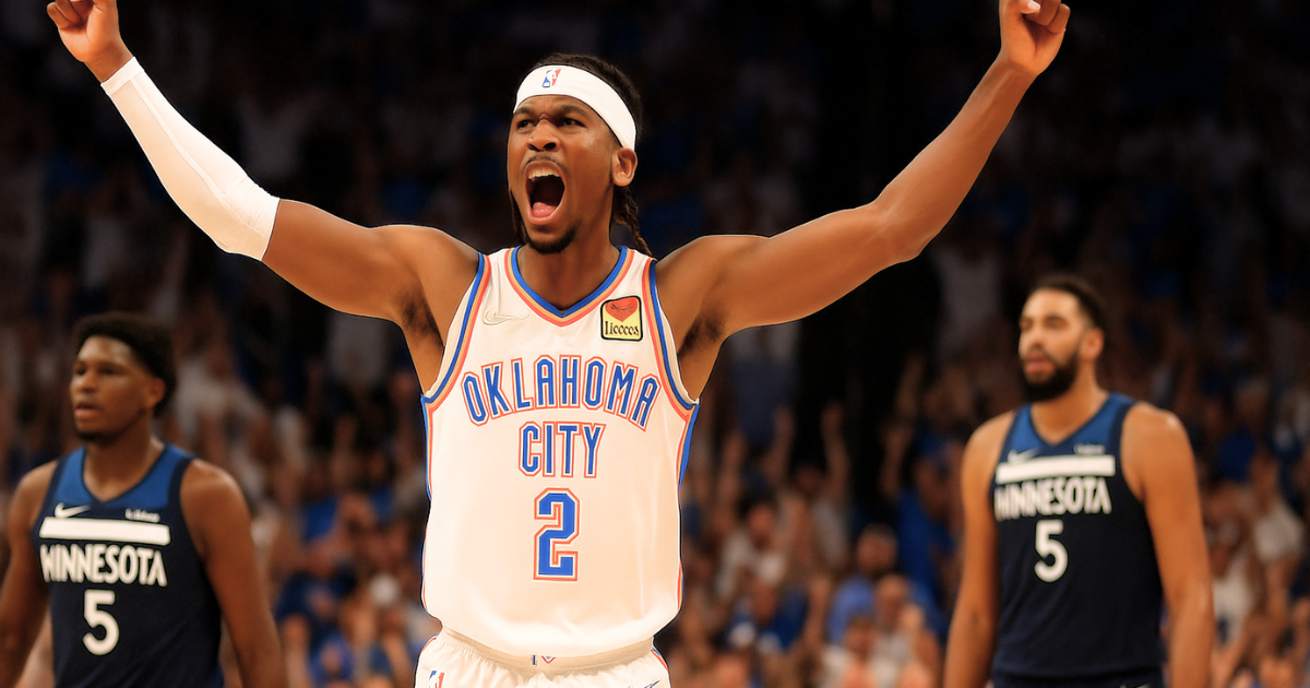 Oklahoma City Thunder vs Timberwolves match player stats final Game moment