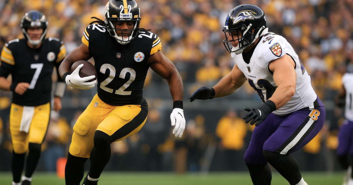 Steelers vs Baltimore Ravens Players Playing In Ground